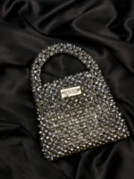 silver handbag