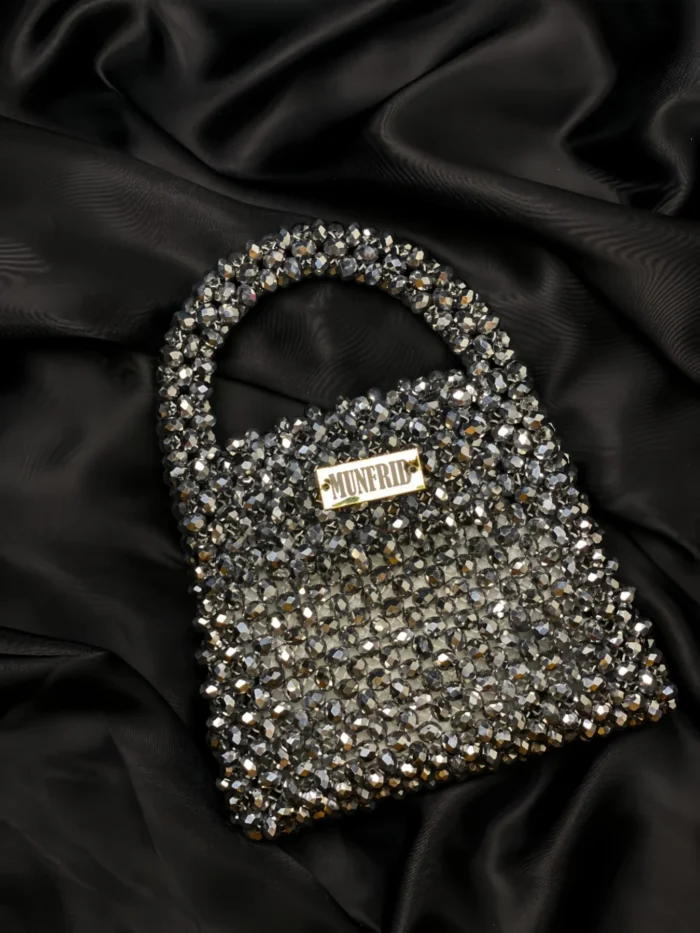 silver handbag