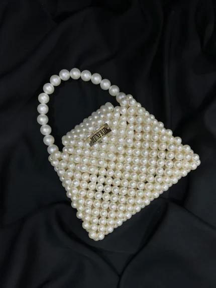 vintage pearl handbag