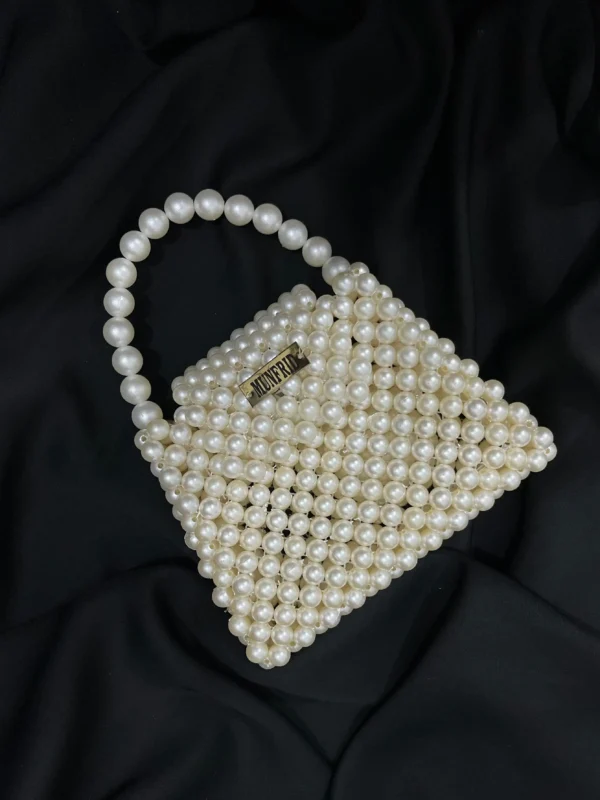 vintage pearl handbag